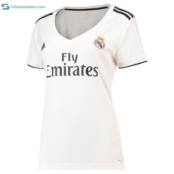 Camiseta Real Madrid 1ª Mujer 2018/19 Blanco